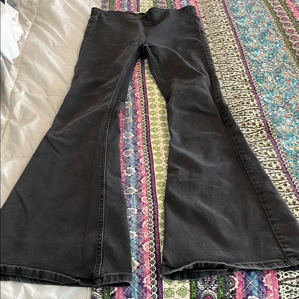 Free People Black Trousers